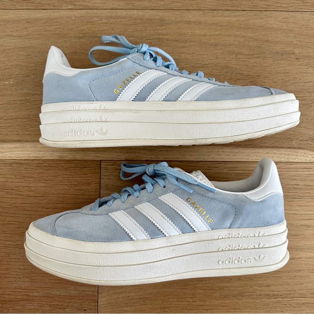 Adidas “Clear Sky” Blue Gazelle Bold Sneaker size 9